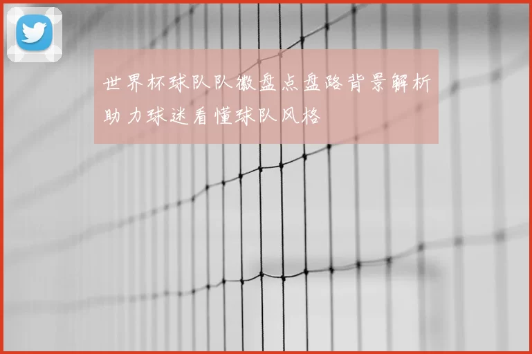 世界杯球队队徽盘点盘路背景解析助力球迷看懂球队风格